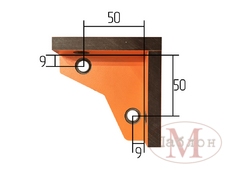 Угловой мебельный кондуктор для сверления 5 и 7мм отверстий в 18мм плите.